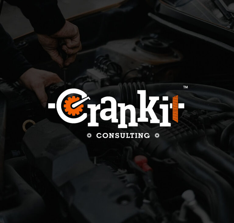 logo design for crankit automobile magzine